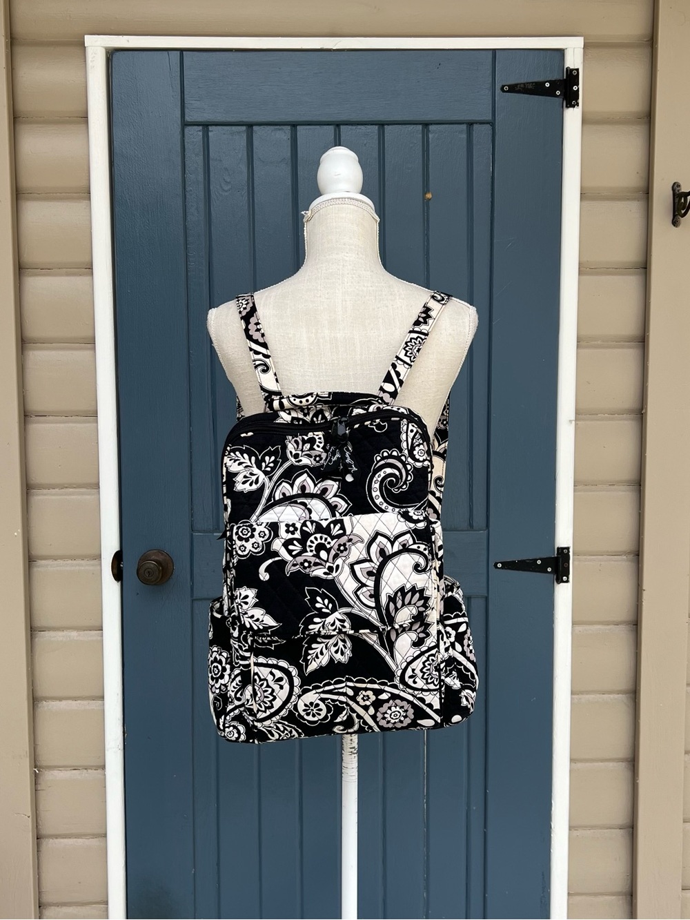 Vera Bradley Black & White
Quilted Paisley Backpack